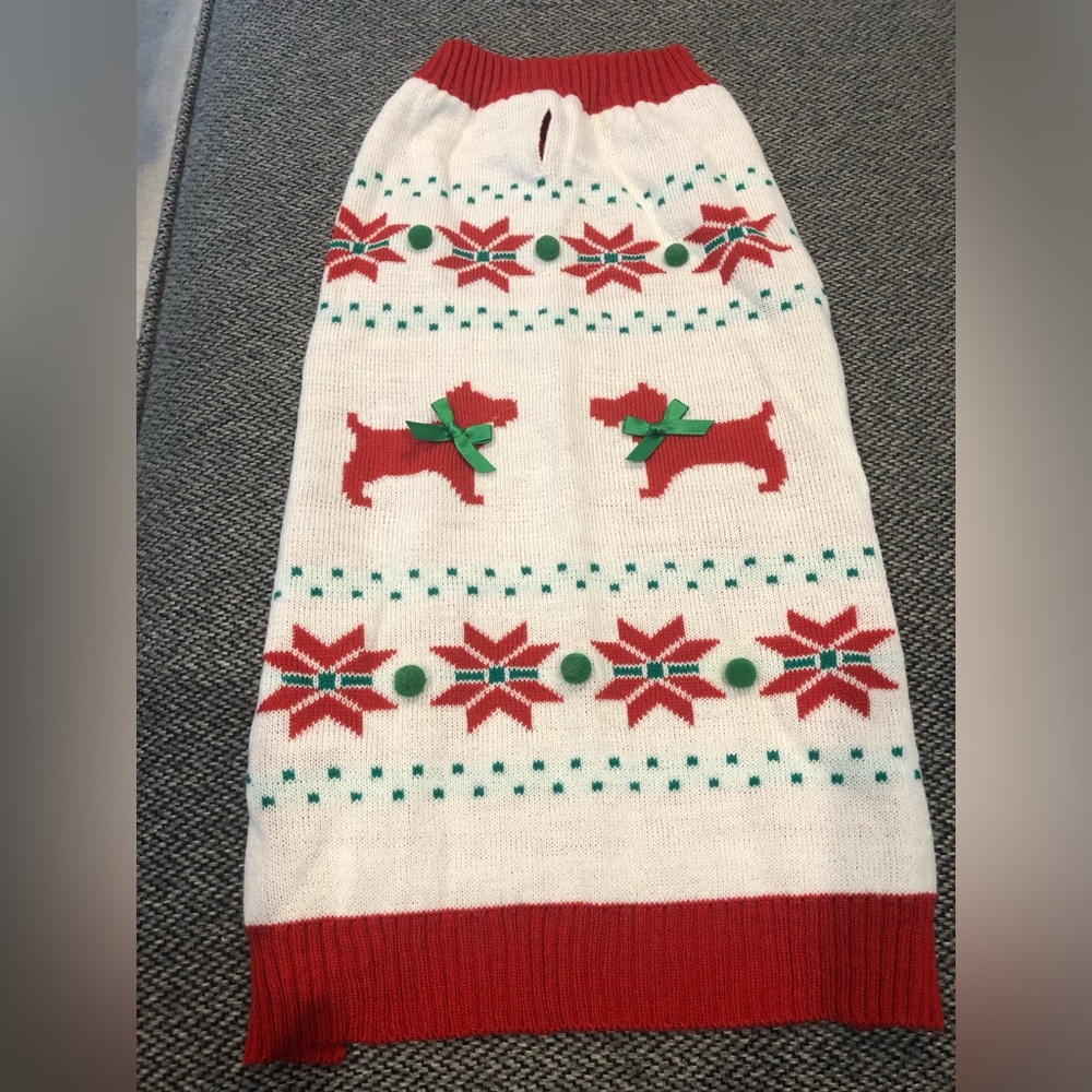 Heart To Tail Christmas Dog Sweater